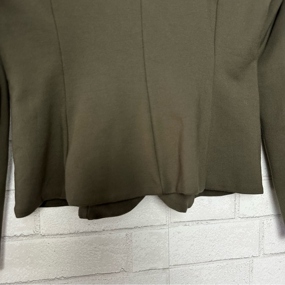 Wilfred Felice Ponte Top Ponte-knit button-up blouse Size 4 Green - Picture 12 of 15